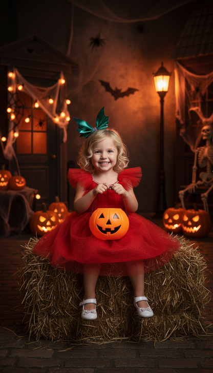 Baby Girls Leather Bat-wing Hairband Emerald Green