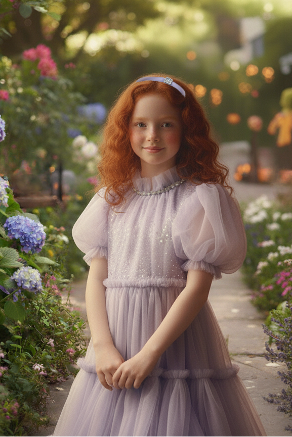 Girls Silk Hairband Dark Purple