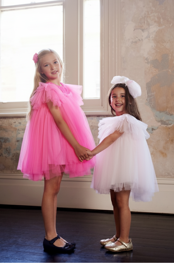 Baby Girls Bell Sequin Tulle Marshmallow Dress Top