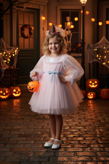 Crystal Party Hat Silk Hairband With Feather