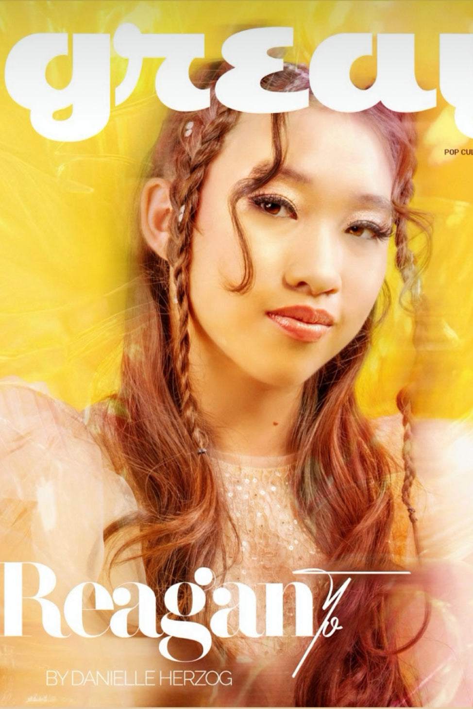 Girls Sonata Tulle Sleeve Sequin Beaded Lace Beige Dress