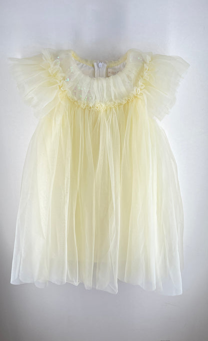 Baby Girls Yellow Tulle Sequin Dress