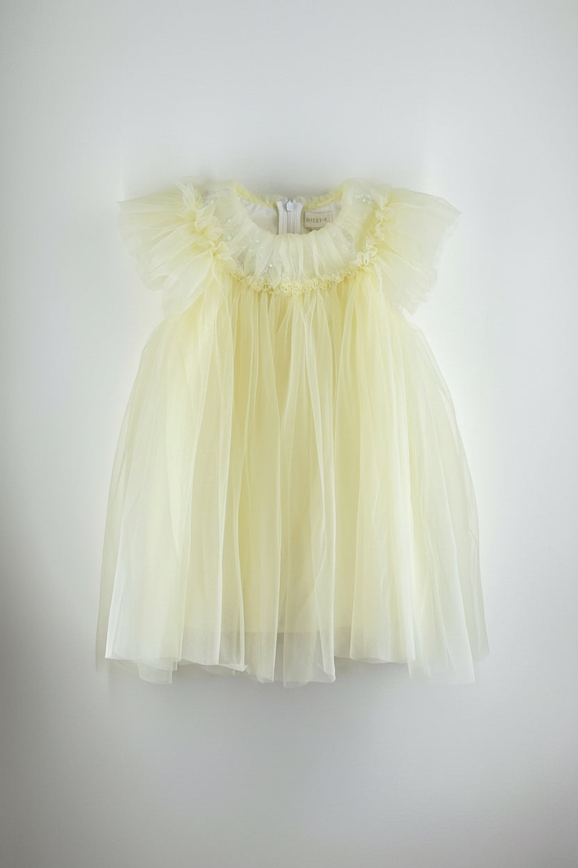 Baby Girls Yellow Tulle Sequin Dress