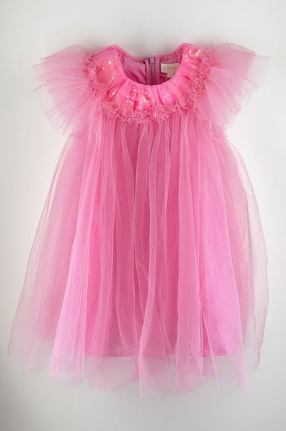 Baby Girls Rose Tulle Sequin Dress